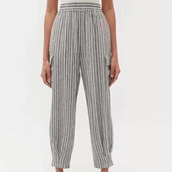 Urban Outfitters Pants - NWT Urban Outfitters High Rise Waist Vertical Striped Cargo Harem Pants
